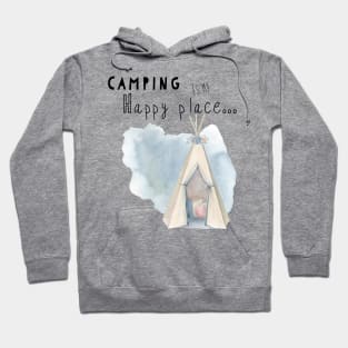 Camping is my happy place Hoodie